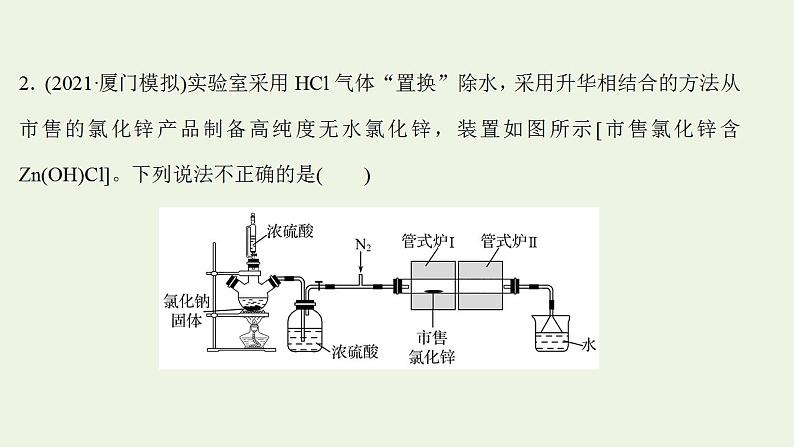 高考化学一轮复习高考专项练三非金属实验专练课件鲁科版第5页