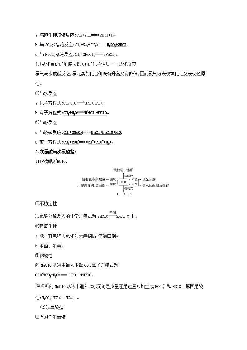 第四章非金属及其化合物第二讲氯及其化合物 高考化学一轮复习学案人教版第2页