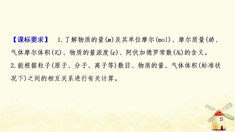 2022届高考化学一轮复习专题1化学家眼中的物质世界第2讲物质的量物质的聚集状态课件苏教版第2页