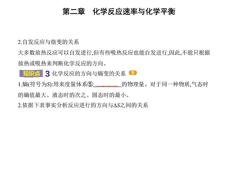 2021-2022学年人教版 (2019) 选择性必修1 第二章 第三节 化学反应的方向（课件+练习04