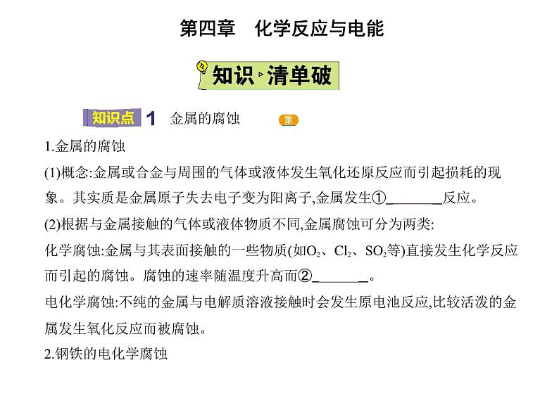 2021-2022学年人教版 (2019) 选择性必修1 第四章 第三节　金属的腐蚀与防护课件PPT02