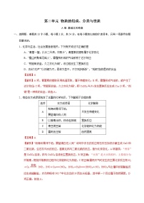 第2单元 物质的组成分类与性质（A卷 基础过关检测）