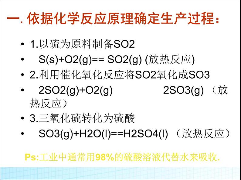 新人教版高中化学选修二化工生产过程中的基本问题课件03