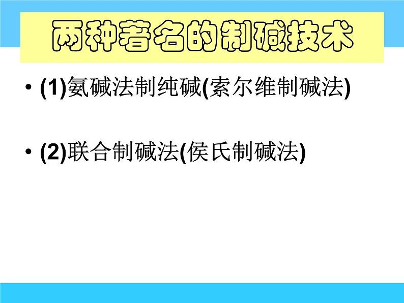 新人教版高中化学选修二课题3---纯碱的生产课件第8页