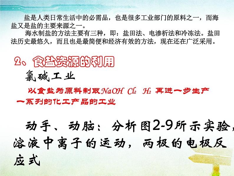 新人教版高中化学选修二课题2--海水的综合利用(第一课时)课件第4页