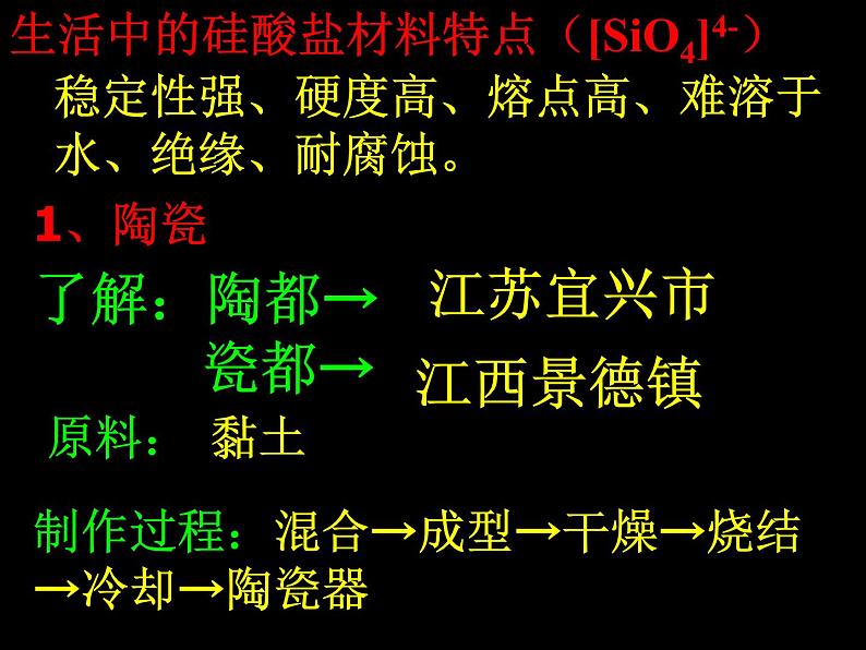 新人教版高中化学选修二课题1-无机非金属材料课件03