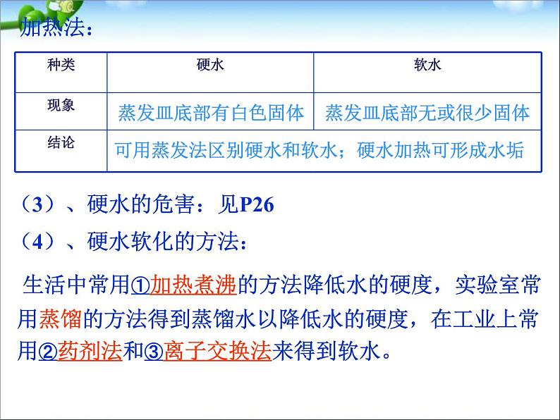 新人教版高中化学选修二第二章课题1《获取洁净的水》课件PPT(人教版选修2)课件第7页