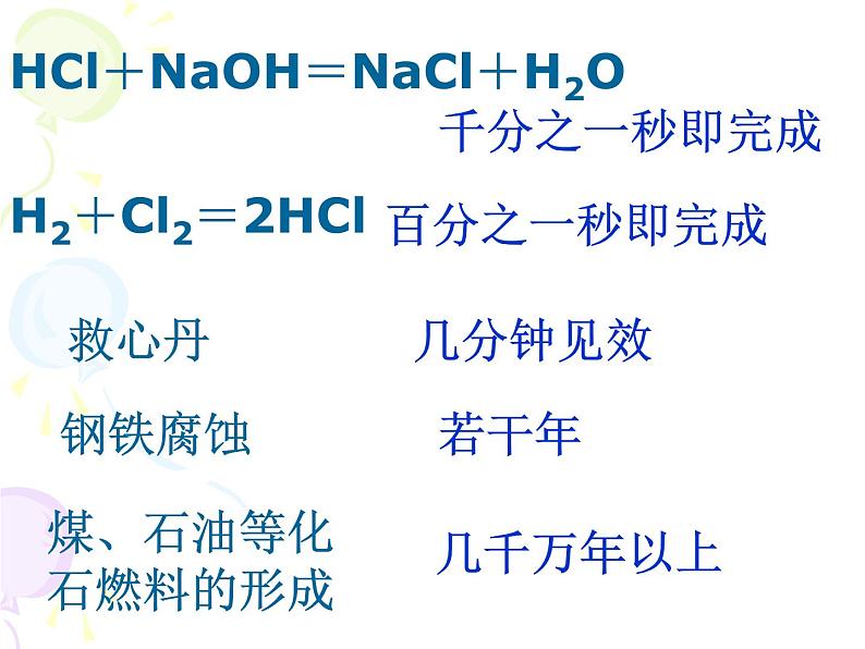 高一化学必修二第三节《化学反应的速率和限度--化学反应的速率》课件(人教版)1课件04