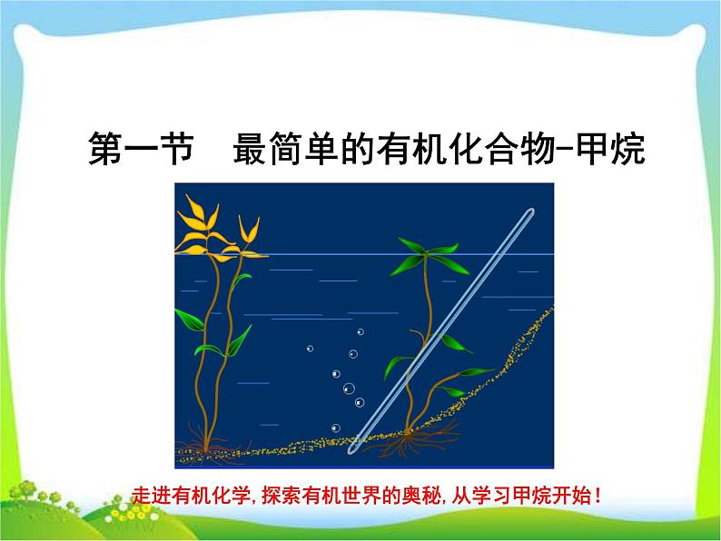 新人教版高中化学必修二3.1.1最简单的有机化合物---甲烷 (1)课件第8页