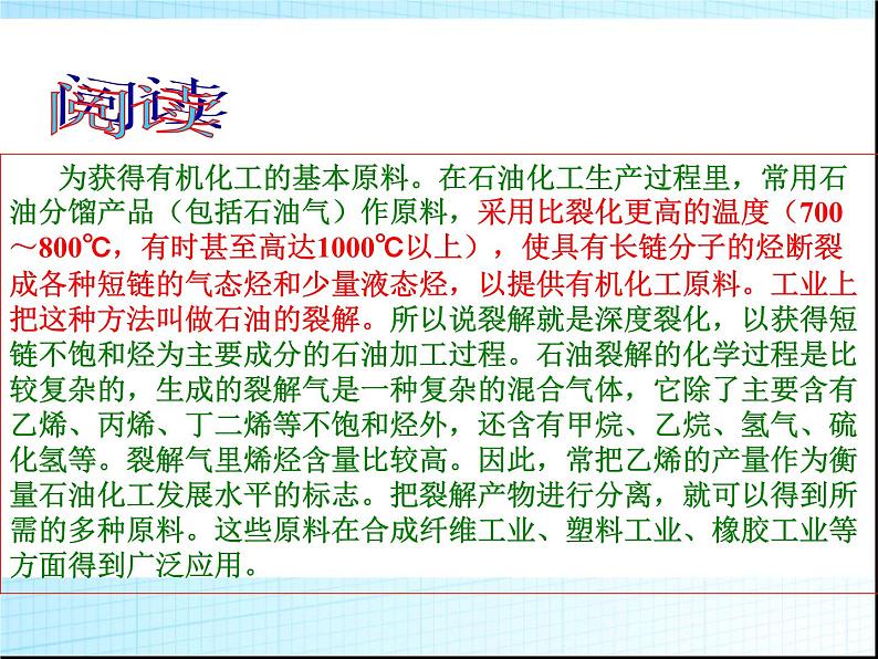 新人教版高中化学选修二《课题3-石油、煤和天然气的综合利用》课件课件08