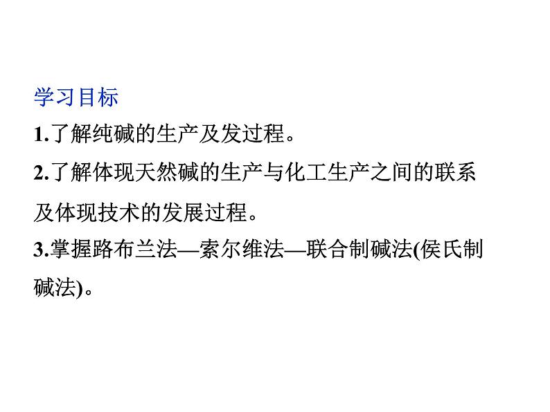 新人教版高中化学选修二第一单元课题三纯碱的生产课件02