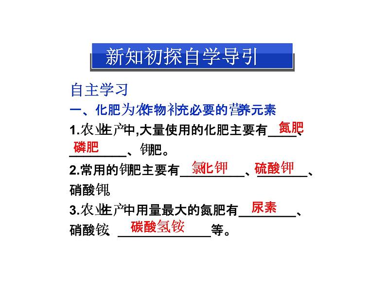 新人教版高中化学选修2高中化学选修三课件第四单元课题1-化肥和农药课件第4页