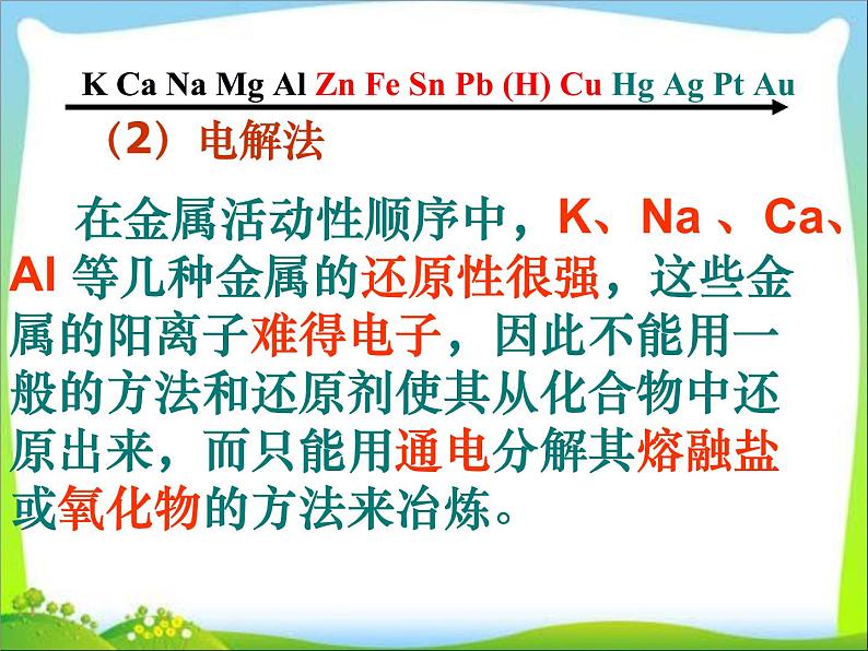 新人教版高中化学必修二第四章 第一节-开发利用金属矿物和海水资源课件第8页