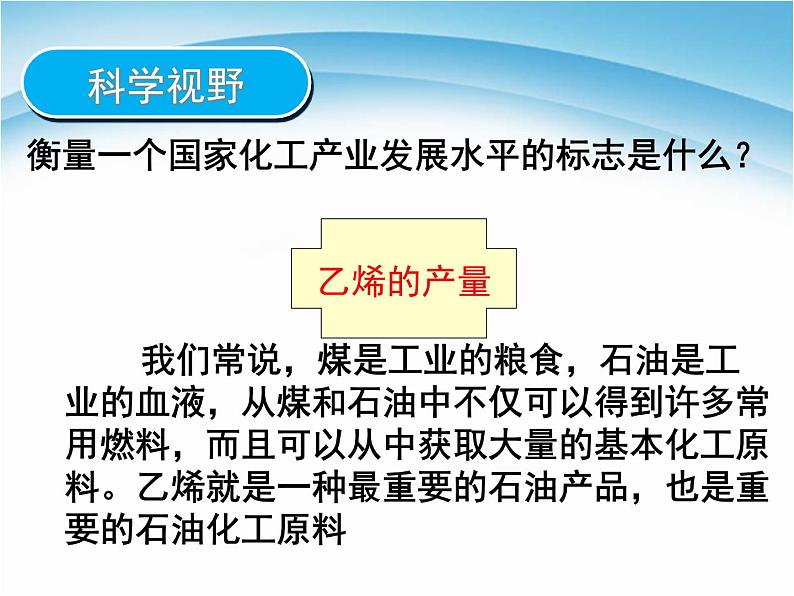 新人教版高中化学必修二3.2.1来自石油和煤的两种基本化工原料课件第6页