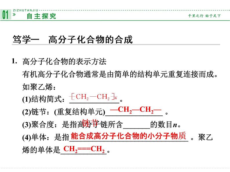 新人教版高二化学人教版选修2课件：3-3-高分子化合物与材料课件04