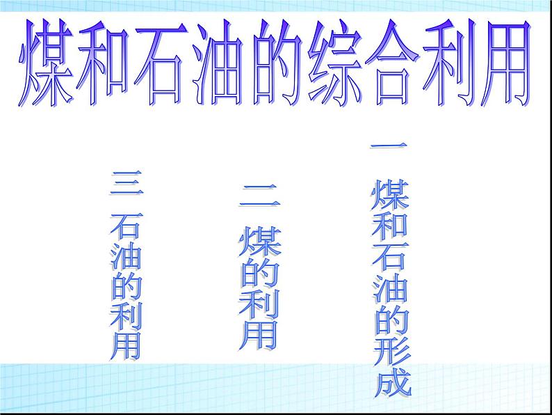 新人教版高三化学第二单元课题三石油、煤和天然气的综合利用3课件01