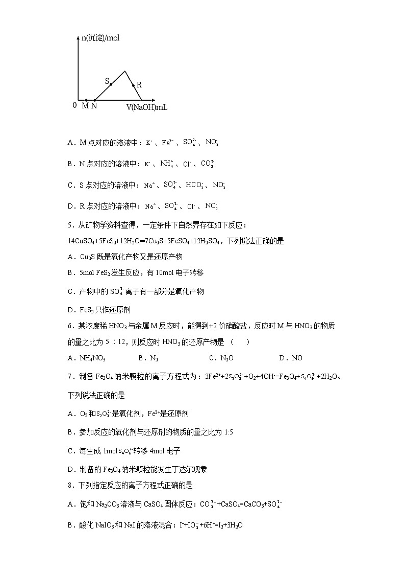 江西省丰城市2021-2022学年高三上学期9月月考化学试题（word版含答案）02