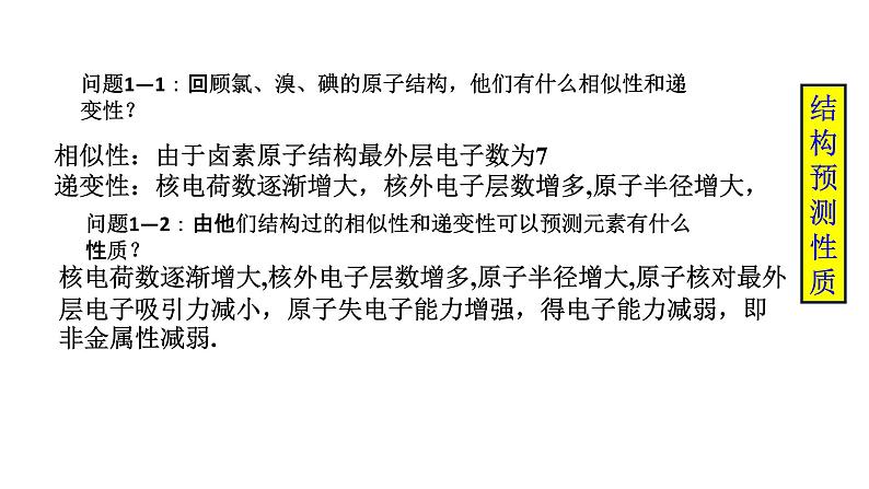 2020-2021学年高中化学新人教版必修第一册 第4章实验活动3   同周期、同主族元素性质的递变课件（18张）第7页