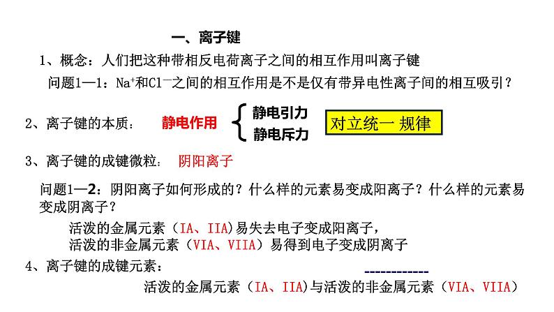 2020-2021学年高中化学新人教版必修第一册 第4章第3节化学键第1课时课件（18张）第8页