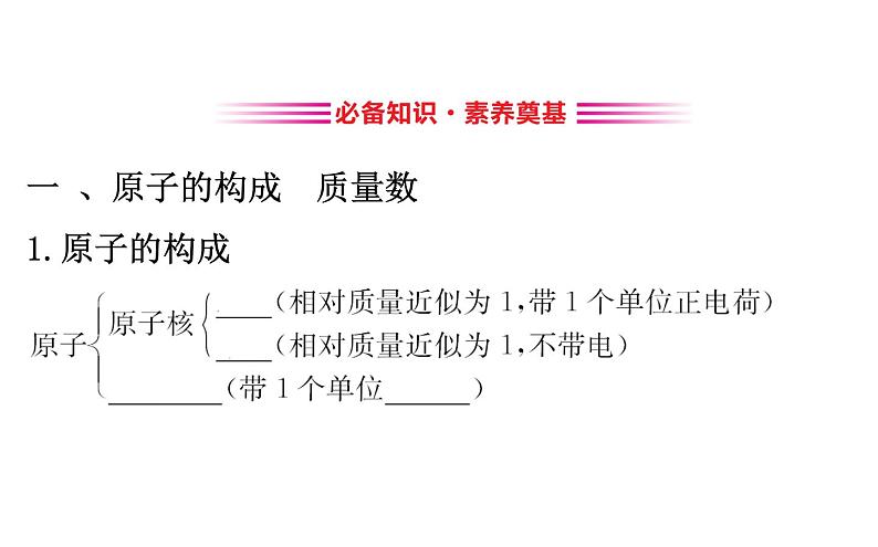 2020-2021学年高中化学新人教版必修第一册 第4章第1节第2课时核素课件（51张）03