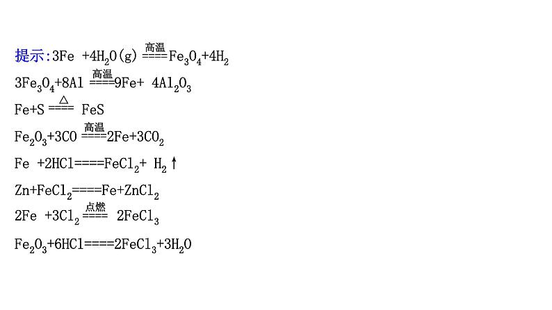 2020-2021学年高中化学新人教版必修第一册 第3章铁 金属材料章末复习课课件（12张）第4页