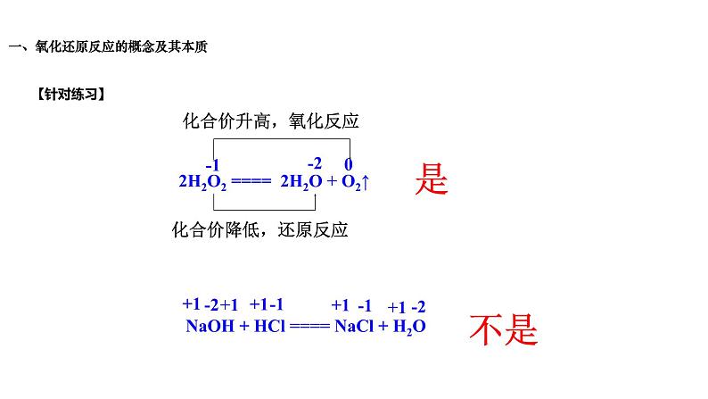 2020-2021学年高中化学新人教版必修第一册 第1章第3节氧化还原反应第1课时课件（16张）第7页