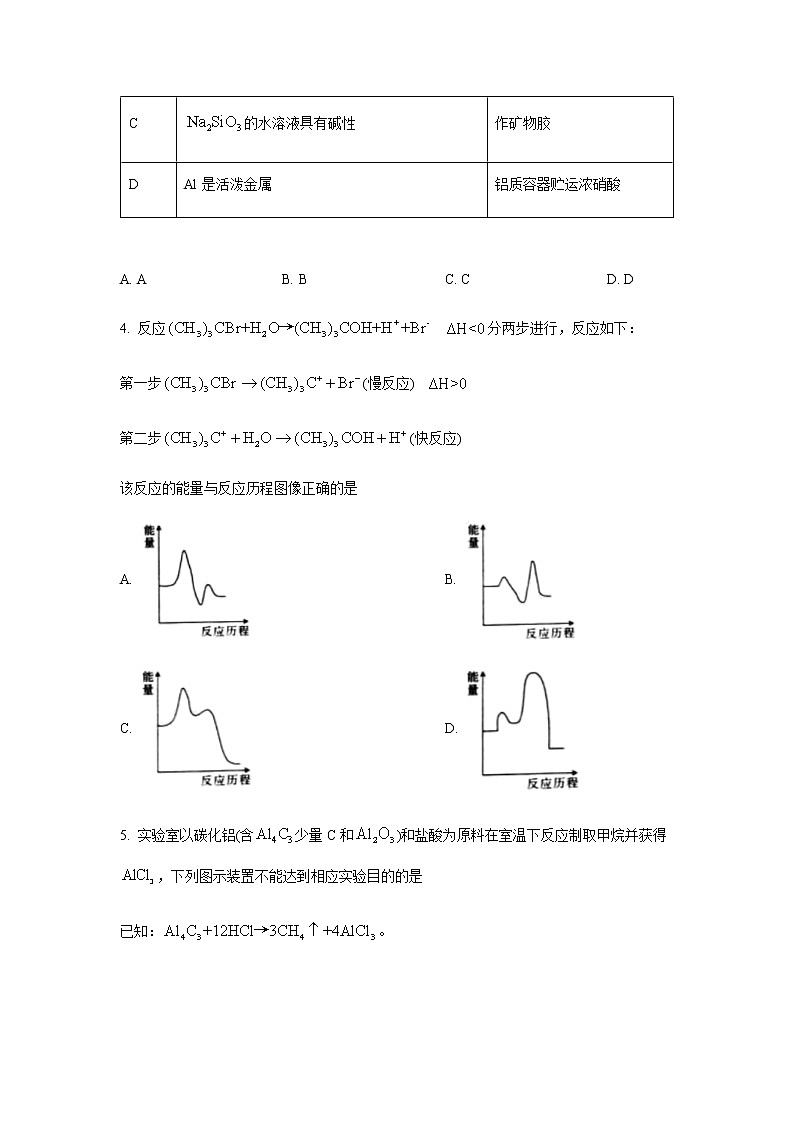 2021届湖南省永州市省重点中学高三下学期5月联考化学试题含解析02