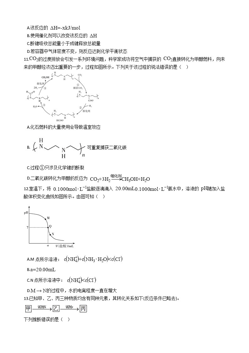 山西省太原市2021年高考化学三模试卷及答案03