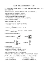 2022届全国高三第一次学业质量联合检测化学（乙卷）及答案