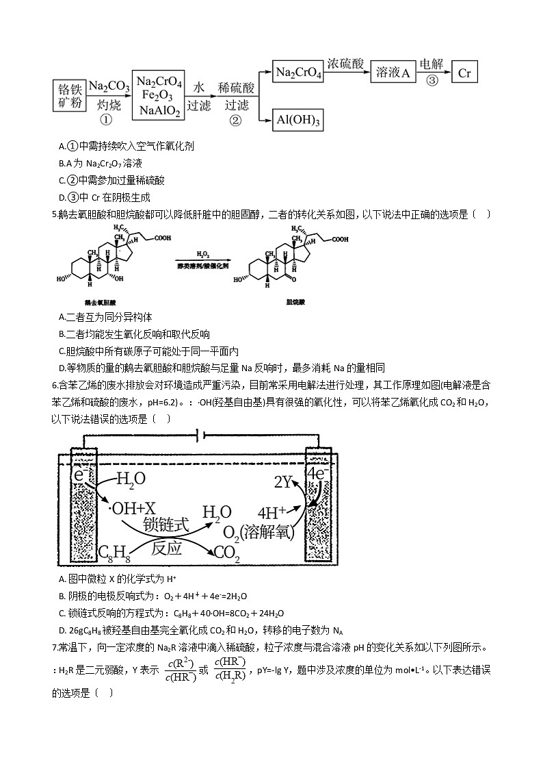 河南省洛阳市2021年高考化学5月模拟试卷及答案第2页