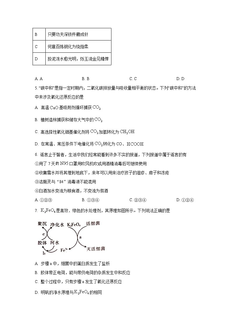 辽宁省葫芦岛市协作校2022届高三上学期10月第一次考试化学试题 含答案第2页