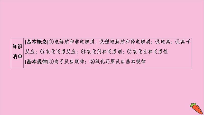 2022高考化学一轮复习课件：第2章 第3讲 电解质与离子反应04