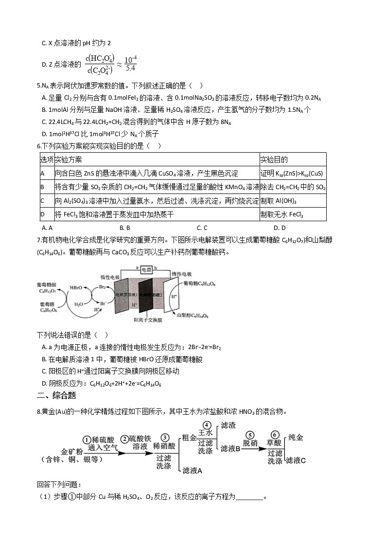 广西壮族自治区南宁市2021年高考化学一模试卷02