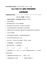 四川省乐山市十校2021-2022学年高二上学期期中考试化学【试卷+答案】