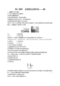 2020-2021学年第一节 钠及其化合物第1课时课后测评