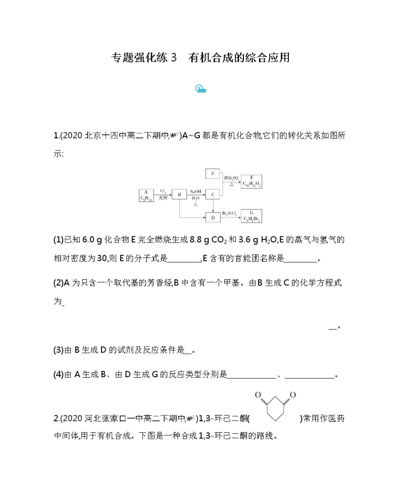 专题强化练3　有机合成的综合应用（可编辑Word）01