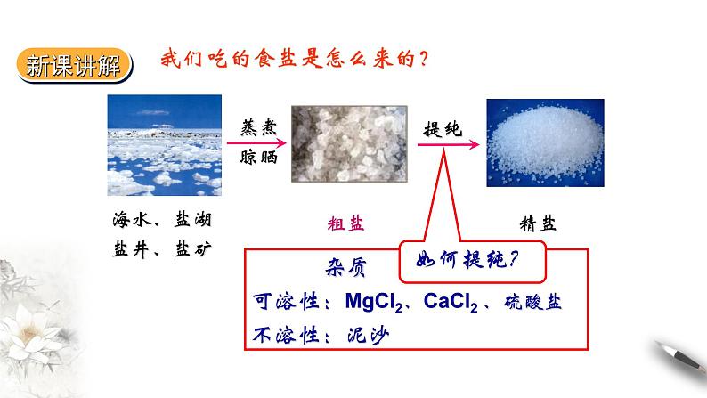 5.4用化学沉淀法去除粗盐中的杂质离子课件PPT04