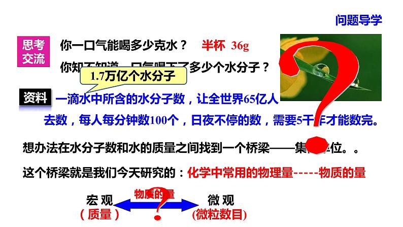 人教版 (新课标)高中必修一化学课件：1.2.1 物质的量 摩尔质量第2页