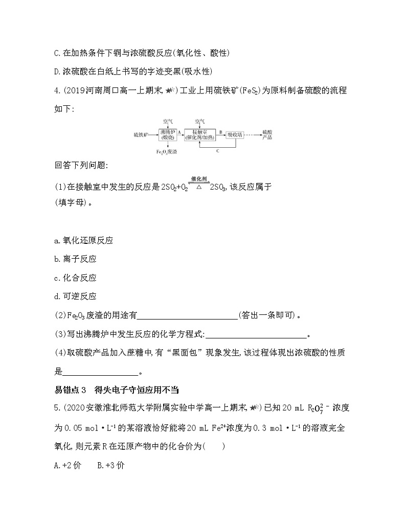 专题4  硫与环境保护复习提升02