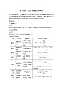 人教版 (2019)必修 第二册第二节 化学品的合理使用教案