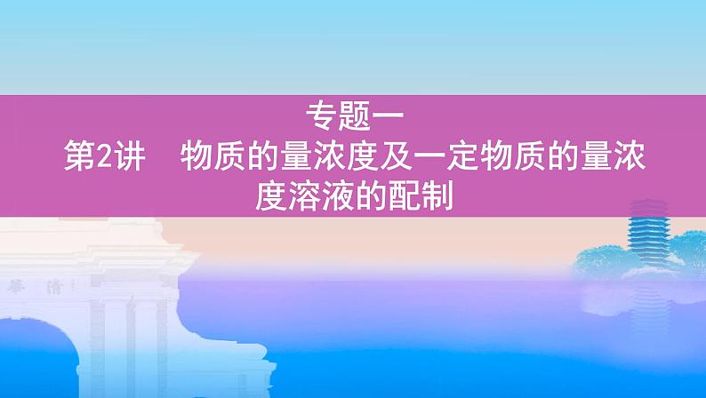 第2讲　物质的量浓度及一定物质的量浓度溶液的配制课件PPT01