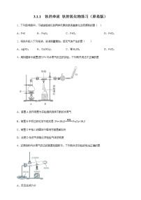 人教版 (2019)必修 第一册实验活动2 铁及其化合物的性质优秀一课一练