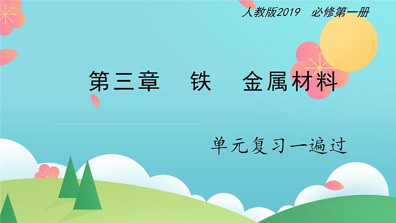 第三章 铁  金属材料【复习课件】-2020-2021学年高一化学单元复习一遍过（人教版2019必修第一册）01