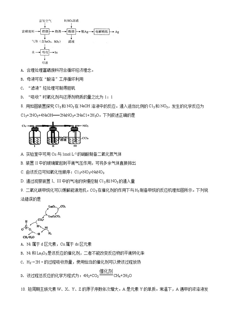 精品解析：山东省日照市2021届高三第二次模拟考试化学试题（原卷版）第3页