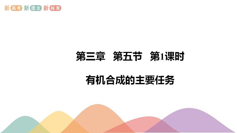 3.5.1 有机合成的主要任务-课件-2020-2021学年下学期高二化学同步精品课堂(新教材人教版选择性必修3)（共25张PPT）01