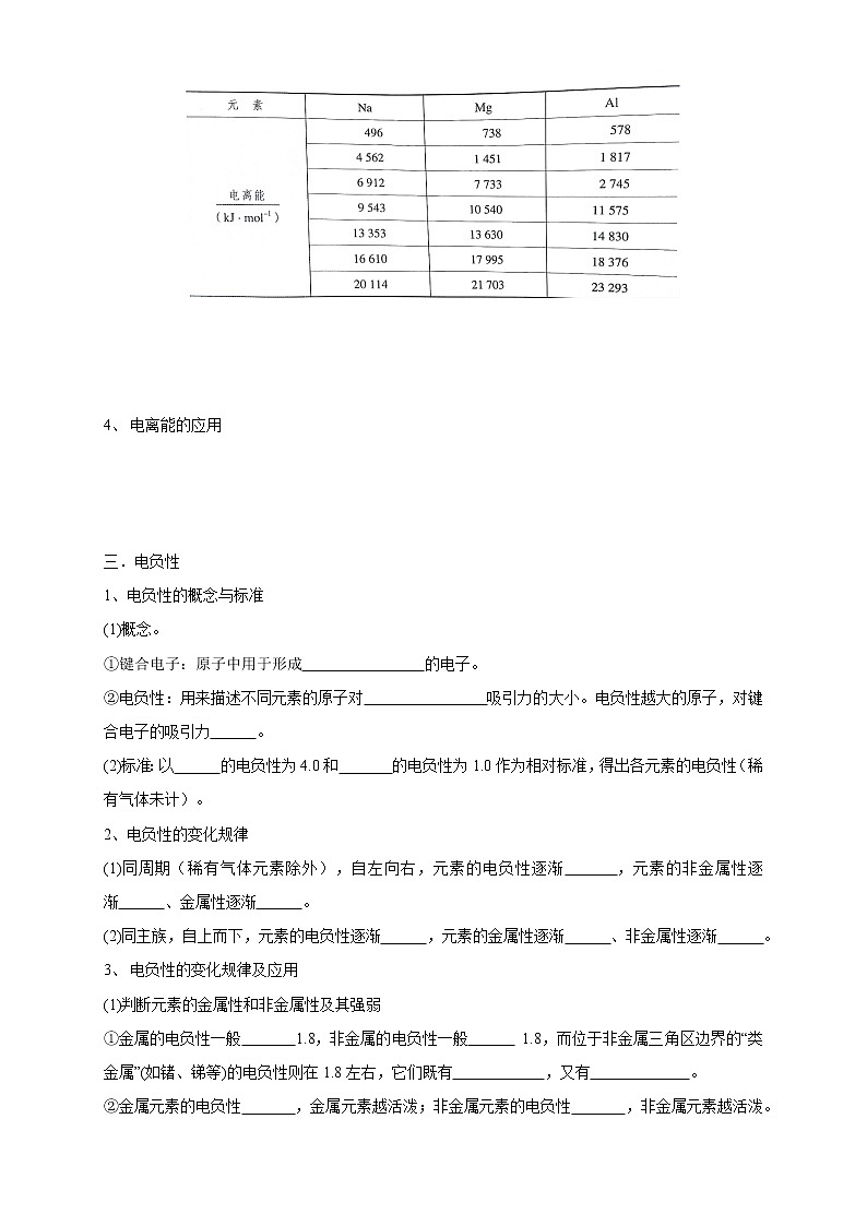 1.2.2 元素周期律-学案-2020-2021学年下学期高二化学同步精品课堂(新教材人教版选择性必修2)（解析版）03