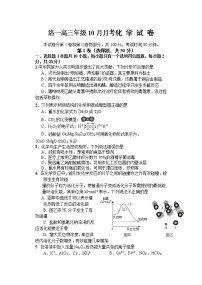 2022届河南省洛阳市第一高级中学高三上学期10月月考化学试题（word版含有答案）