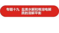 新高考版高中化学  专题十九   盐类水解和难溶电解质的溶解平衡  课件