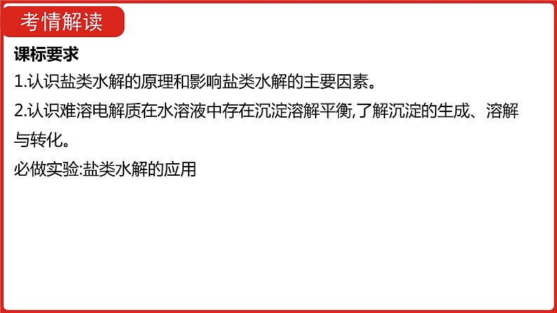 新高考版高中化学  专题十九   盐类水解和难溶电解质的溶解平衡  课件第2页