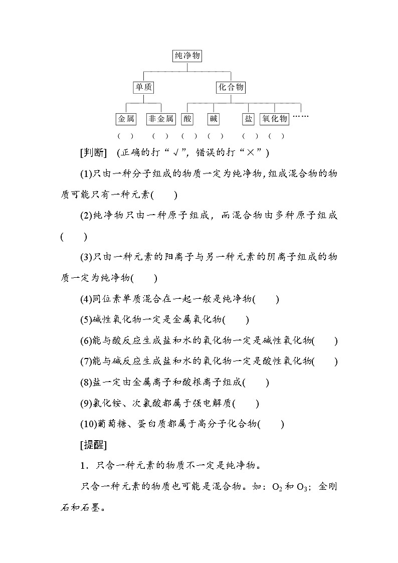 2022 高考化学一轮专题复习 专题二  第1讲　物质的组成、分类和性质变化课件PPT03